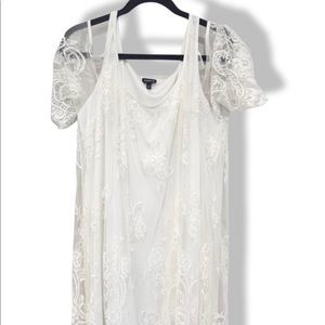 Torrid White Lace Dress Size 1